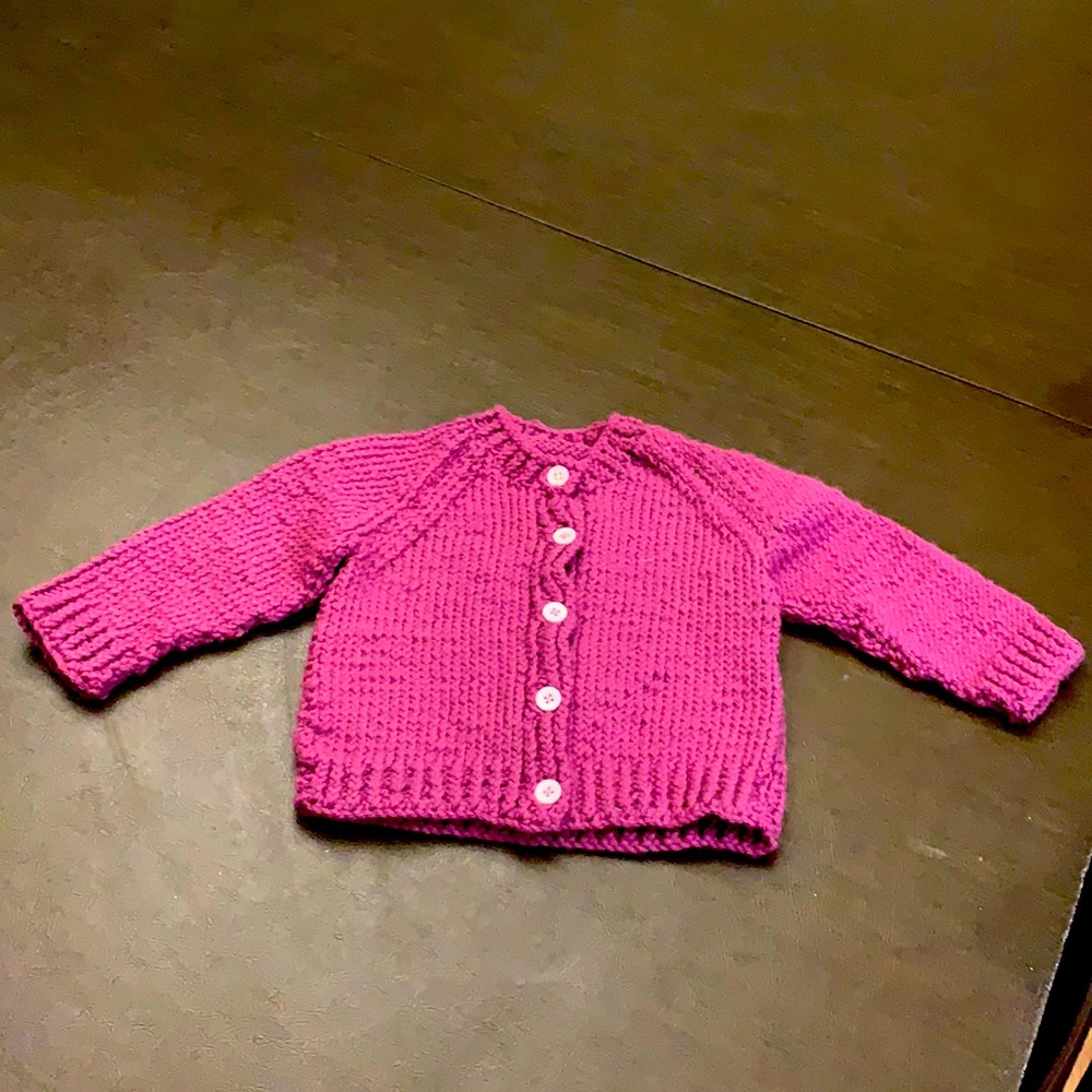 Home made baby sweater